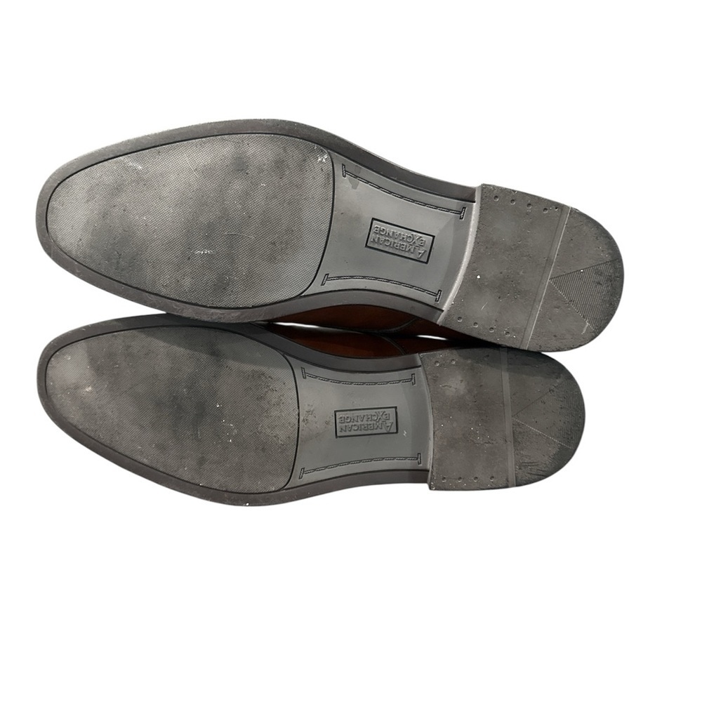 American Exchange Men’s Brown Cap-Toe Dress Shoes – Size 12 - Picture 3 of 5